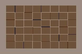 Грязезащитный коврик Modemo 200077 коричневые квадраты