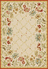 Маленький рельефный ковер из вискозы GENOVA Цветы 38262 6282 60 (0.65*1.1)