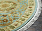 90 LINE WOOLEN HANDK-KNOTTED SHD-3 LIME Овал