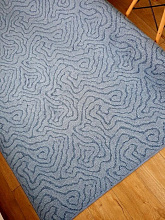 Однотонный ковер-палас Kanion 514 синий