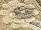 90 LINE WOOLEN HANDK-KNOTTED F095 NATURAL Овал