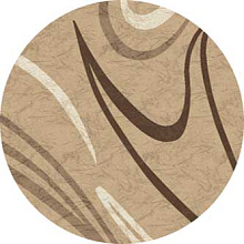 Ковер MEGA CARVING d265 LIGHT BEIGE Круг