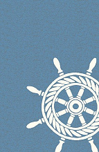 Ковер Морской NAUTICAL WHEEL лазурный