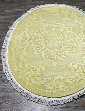 90 LINE WOOLEN HANDK-KNOTTED SHD-6 CREAM Овал