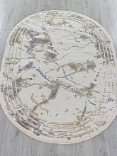 Ковер MOSSO 27243A GRY / NAVY Овал