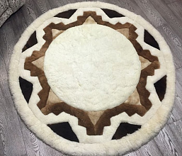 натуральный из меха Альпаки 20 КРУГ 2на2