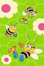 Детский ковер  KIDS Пчелки 38981 44944