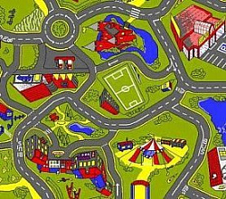 Детская ковровая дорожка-палас Lunapark