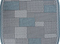 Ковер-циновка KAIR-A S148 BLUE Овал