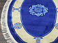 90 LINE WOOLEN HANDK-KNOTTED 6101 NAVY Овал