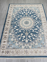 ZARINA A050B D.BLUE SHIRINK / CREAM