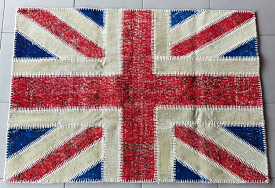 винтажный ручной работы Британский флаг Vintage Flag Patchwork 22229 new