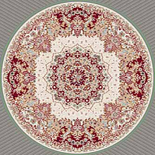 Ковер SHAHREZA d211 CREAM-RED Круг
