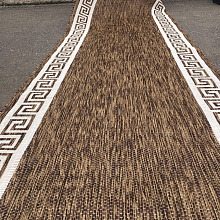 Ковровая дорожка циновка VEGAS S002 BROWN-CREAM