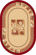 Ковер MORANO VERSACE RED Овал