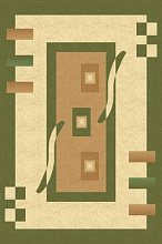 PACIFIC CARVING 0287A CREAM / D.GREEN