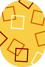 Ковер SUNRISE V853 YELLOW-ORANGE Овал