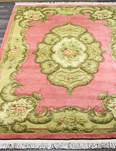 90 LINE WOOLEN HANDK-KNOTTED SHD-6 PINK