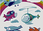 Детский ковер Sonic Kids Самолеты 3333 IA1 W