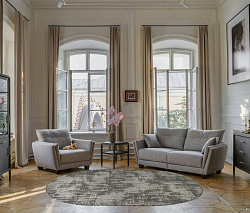 Ковер-циновка KAIR-A S144 GRAY Овал 