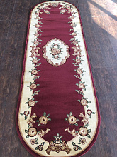 PACIFIC CARVING 0037 BORDEAUX / CREAM Овал