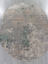 Ковер LIMAN F163 GRAY-GREEN Овал
