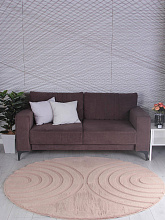 RABBIT CARVING PX4005 BROWN / BROWN Круг