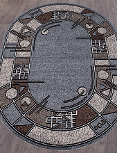 SIERRA ALBINA 3 BLUE-BROWN 2 Овал