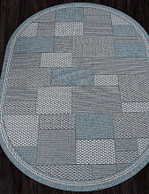 Ковер-циновка KAIR S148 BLUE Овал