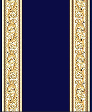 Ковровая дорожка Кремлевская 40150-38 темно-синяя