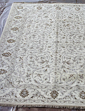 Ковер Индия шерсть шелк 14x14 790A IVORY / IVORY