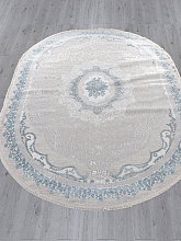 Ковер EFSAN Q010A CREAM SHRINK / BLUE FDY Овал