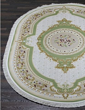 Ковер LORA 09001A YESIL / YESIL Овал