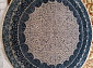Индия шерсть шелк 14x14 863 IVORY/D.BLUE Круг