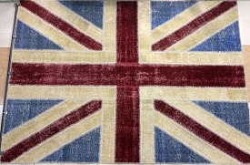 винтажный ручной работы Британский флаг Vintage Flag Patchwork 230315