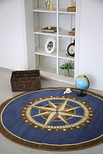 Ковер Морской РОЗА ВЕТРОВ круг