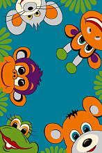 Ковер детский FUNKY TIG  turquoise