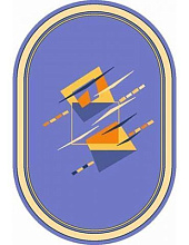 Ковер FIRIZE 35-1 MARATON BLUE Овал