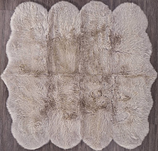 Ковер Овчина Sheepskin Sheepskin 195x190 темно бежевый