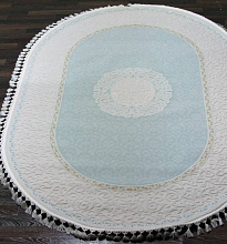 Ковер HUNKAR 07908A BLUE / BLUE Овал