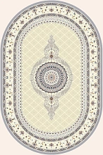 Ковер Amira 4836A L.Grey-L.Grey Овал