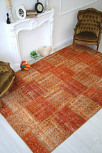 Персидский ковер винтажный PATCHWORK ручной работы Vintage Look at Me C-7175