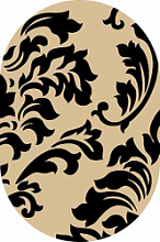 VISION DELUXE v812 BEIGE-BLACK Овал