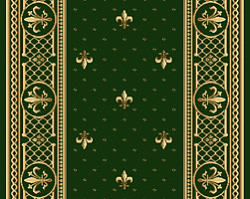 Ковровая дорожка полушерстяная LILIA green 