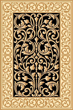 Ковер IZMIR D719 BLACK-BEIGE