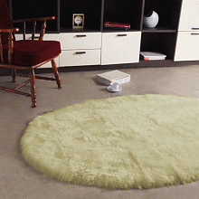 из длинношерстной овчины Камень овал