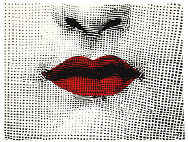 ручной работы LIPS 100% шерсть высокоплотный