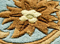 90 LINE WOOLEN HANDK-KNOTTED SHD-3 LIME Овал