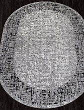 Ковер PALERMO F292 DARK GRAY Овал